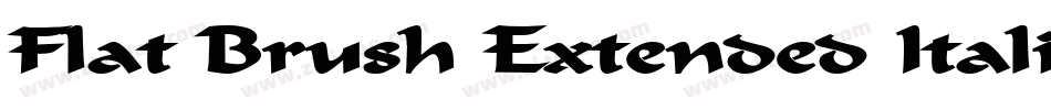Flat Brush Extended Italic字体转换